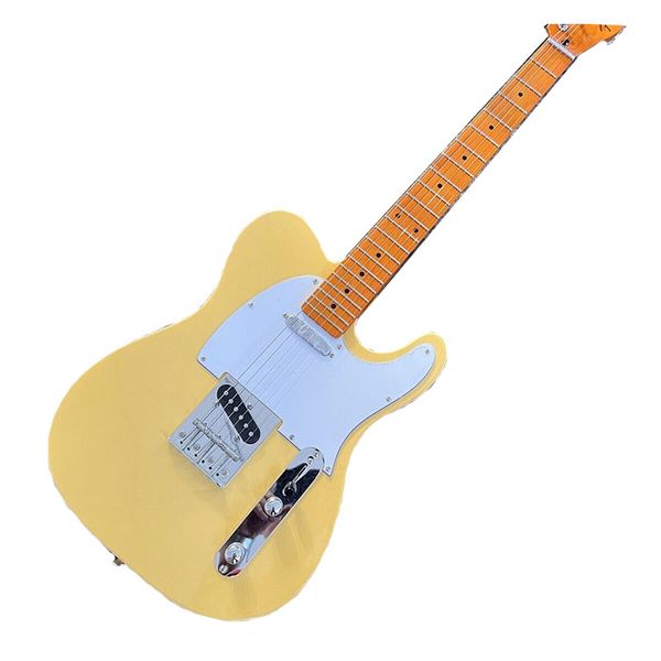 

factory customization new cream electric guitar basswood body maple neck