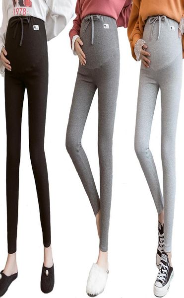 

woman maternity leggings pants adjustable waist pregnant pregnancy clothes premama enceinte plus size4154375, White