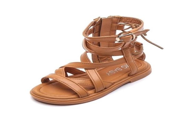 

kids roman sandals highgirls flat beach sandals children girls princess shoes solid color rain shoes smg118 2204257551343, Black;red