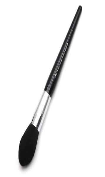 

professional black long wood handle synthetic silky fiber 59 streamline tapered shape pro precision powder brush tool2184753