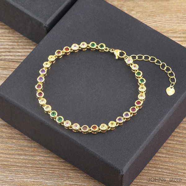 

pendant colors shiny crystal bracelet for women charm wrist adjustable bangles girls exquisite jewelry gift r230703, Silver