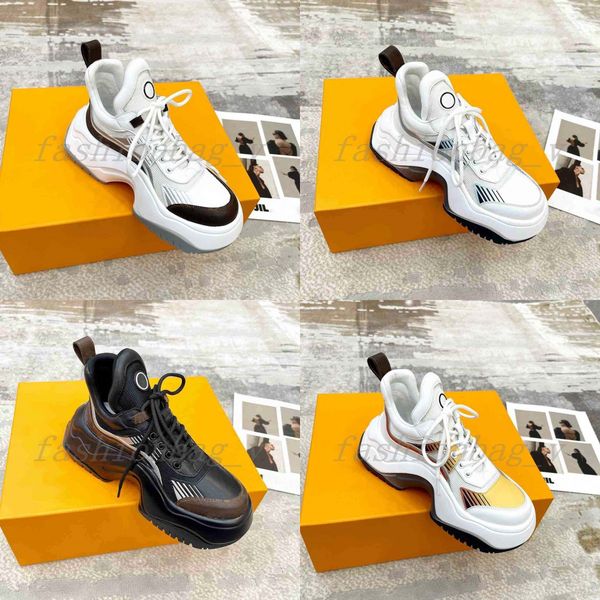 

designer women casual shoes lace up white training shoes leather sneakers thick sole outdoor shoes elevated trainers, Black