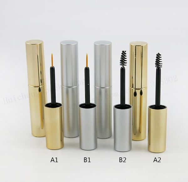 

24pcs x empty portable 8ml uv gold silver mascara tube eyelash vial liquid bottle container 8cc eyeliner make up2076150