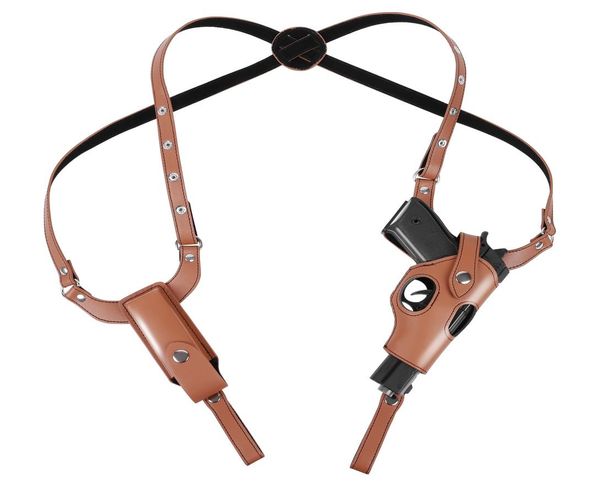 

tactical concealed holster leather underarm holster for right hand 17 hunting carrier bag with mag pouch7117973