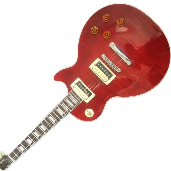 

electric guitar gold hardware rosewood fingerboard red high quality