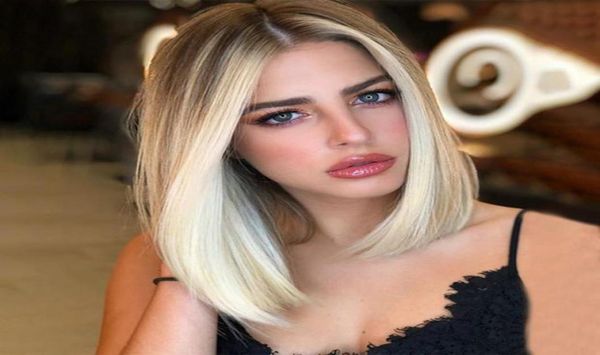 

selling bob wigs in europe and the united states are divided into short hair and light blond wigs found in whole9865924, Black