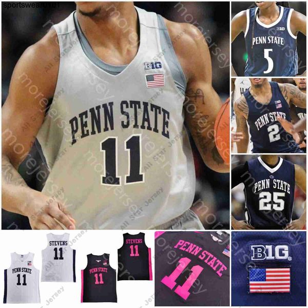 

basketball jerseys custom penn state basketball jersey ncaa college lamar stevens myles dread jones izaiah brockington mike watkins curtis j, Black;red