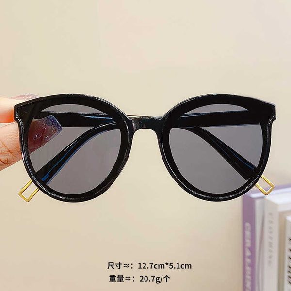 

rice nail place sunglasses gradient color 2023 new sunglasses for women trend anti-uv retro sunglasses 9059, Blue