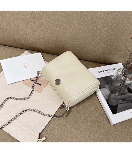 

niche brand minitmute xiulin bag boston pillow bag oil wax pattern pu leather crossbody shoulder bag