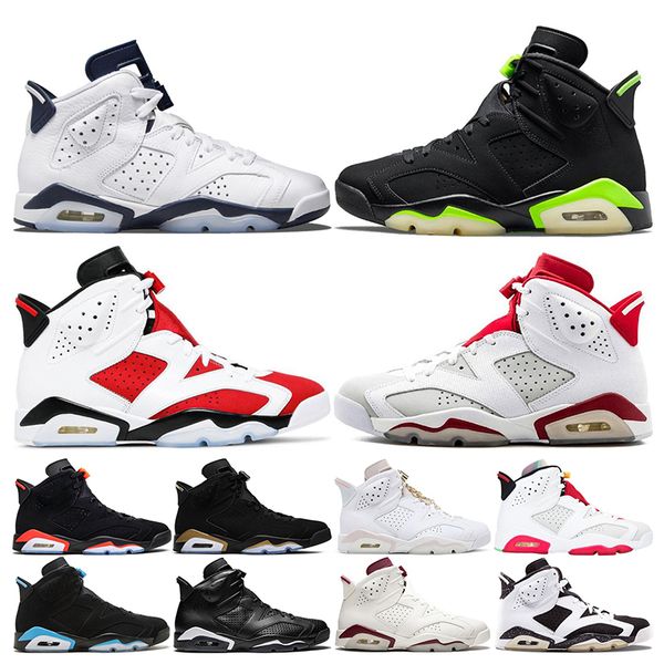 

designer mens womens 6s basketball shoes bordeaux electric green infrared dmp gold hoops outdoor sneakers sports trainers