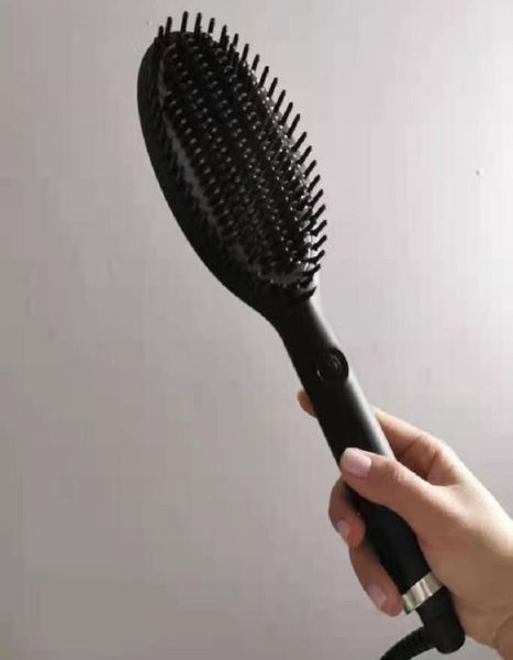 

glide heat hair brush one step dryer styler volumizer multifunctional straightening curly massage comb with negative ions epack8469970, Silver