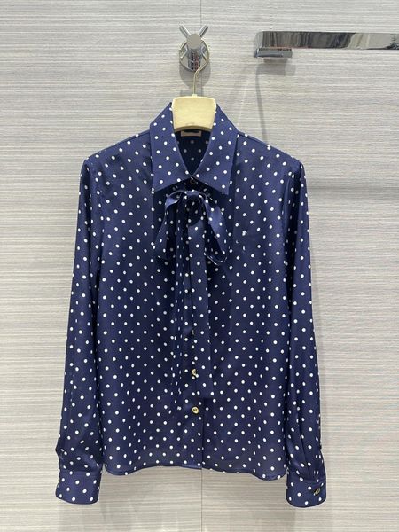 

brand same style shirts 2023 new summer autumn lapel neck long sleeves fashion luxury women's blouses designer 0703-2, White