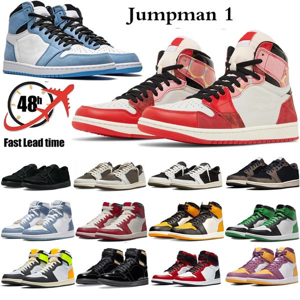 

new designer spider-verse 1s basketball shoes men womens 1 low olive black phantom reverse mocha lost found lucky lows green bred patent men