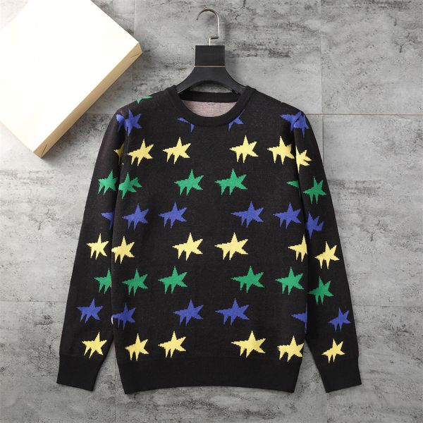 

fashion men's designers sweaters women's luxury long sleeve classic multicolor round neck sweatshirt autumn winter keep warm plain, White;black