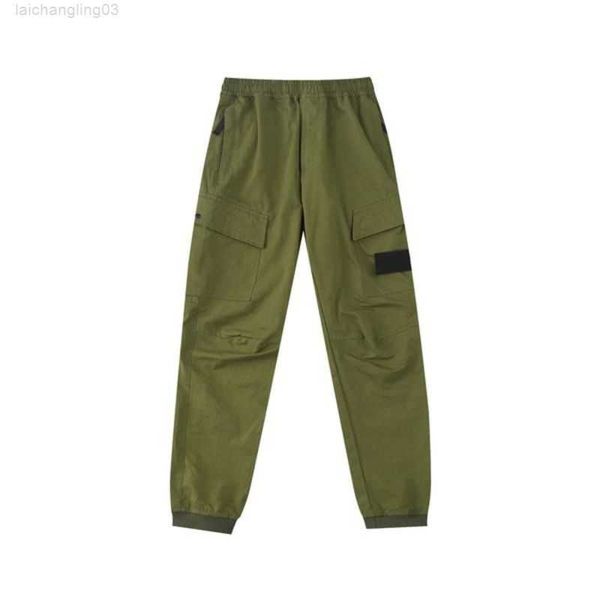 

2022 united states men pants casual hip hop trousers spring travel stitching contrast color compass stick cloth multi-pocket cargof4uof4uo, Black