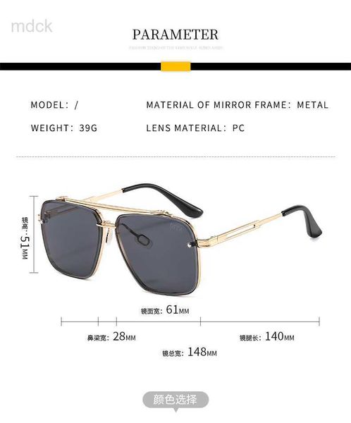 

sunglasses r dita 17302 sunglasses men's and women's metal retro fashion designer black glasses door all match uv 400 polaroid len, White;black