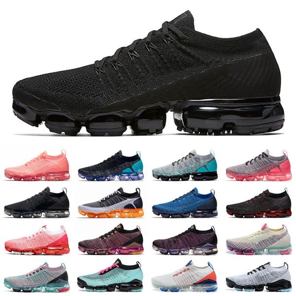 

2018 men running shoes fk designer fly anthracite knit cushion triple black day to metallic silver oatmeal chilly blue neon women trainers s