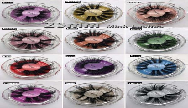 

new 25mm 5d mink eyelashes 12 styles 3d false eyelashes natural long mink eye lashes eye makeup high volume soft eyelash3091992