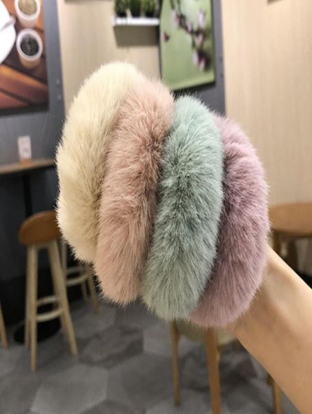 

10 color mink fur hair rope scrunchie women girls elastic hair rubber band gum ponytail holder girl hair accessories headband zjj19380712, Slivery;white