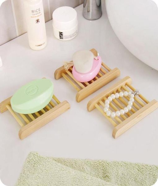 

100pcs natural wooden soap dish wooden soap tray holder storage soap rack plate box container for bath shower7951821
