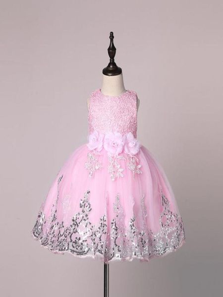 

flower baby girl dress wedding for kids 1 year birthday dresses baptism newborn girls clothing infant tutu dress girl clohtes7659131, Red;yellow