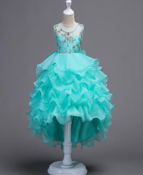 

flower girl wedding white dresses for girls prom party gown designs children039s clothing tulle costume for kids clothes5471889, Red;yellow