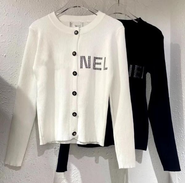 

sweaters womens knits designer sweater women cardigan thin rhinestone, White