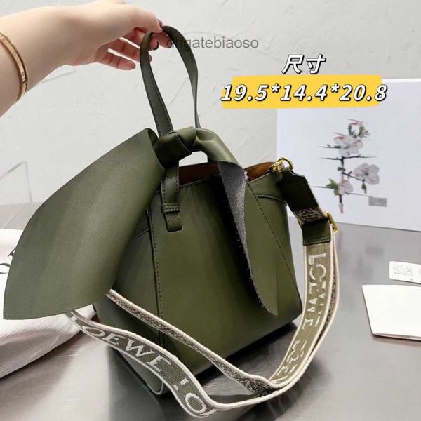 

lloew women shoulder bag crossbody 2023 cute cowhide designer bags strap hammock totes capacity handbag embroidered wide xrp3