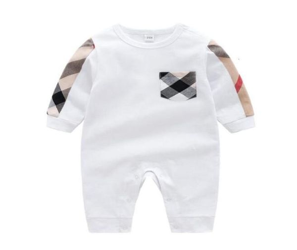 

summer toddler baby infant boy designers clothes newborn jumpsuit long sleeve cotton pajamas 024 months rompers designersxml4465589, Blue