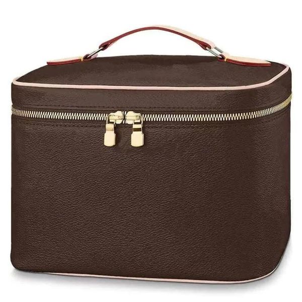 

hh bucket nice toiletry makeup bags pouch bb pm mini handbag purse womens cowhide leather vanity case crossbody shoulder cosmetic bags ldpl, Red;black