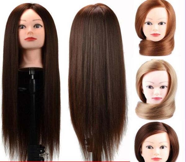 

synthtic hair practice hairdressing training head model mannequin2792609, White