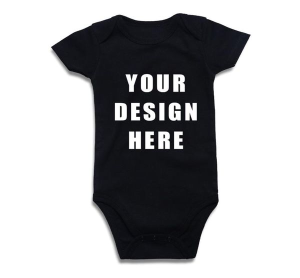 

newborn baby boy girl bodysuit custom printed one piece outfits jumpsuit cotton children clothing solid black white red clothes q12973402