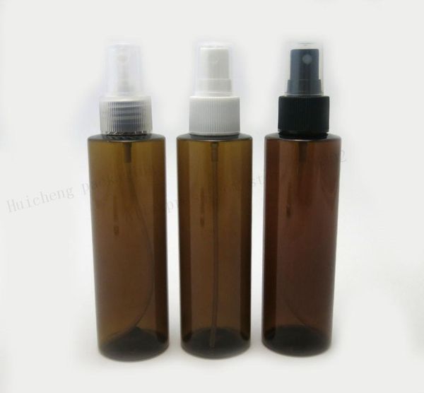 

30 x 150ml empty refillable bottles amber plastic perfume atomizer spray bottle makeup whole available6270290