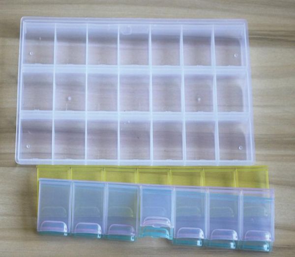 

7 days weekly box tablet storage case container 21 cells box3521722