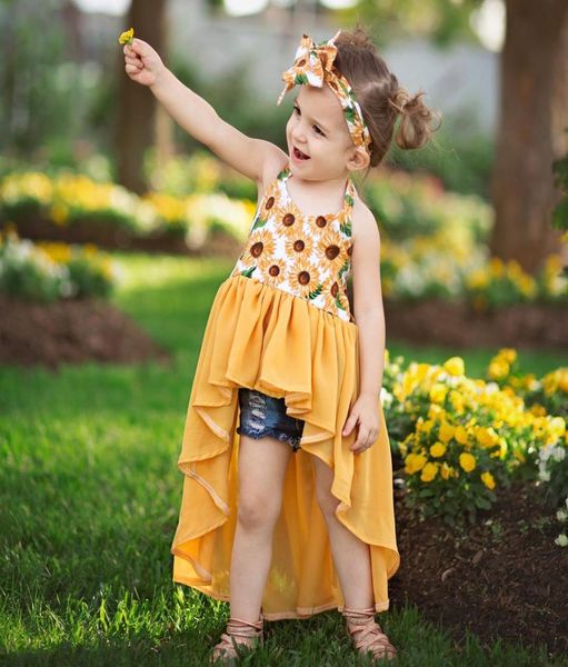 

lovely toddler baby girls dress backless flower strap round neck kids casual party bodycon dresses1784301, Red;yellow