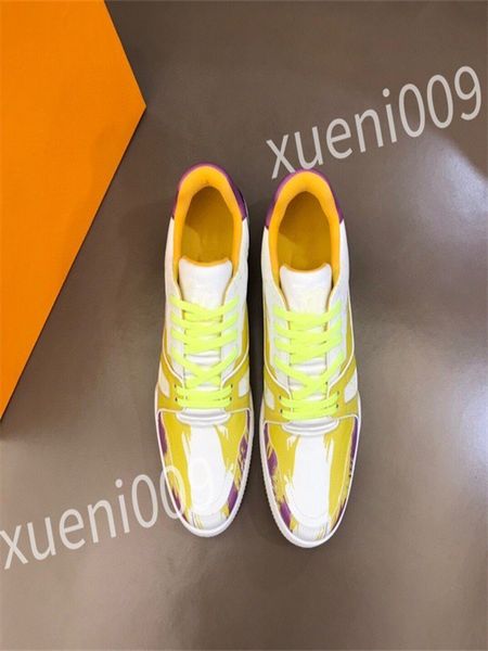 

2023 new designer men women casual shoes triple white black sneakers gomma leather trainer printed platform trainers shoes wd230602