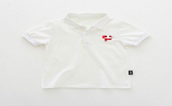 

boys kids designer polo shirts child fashion summer heart embroidery children solid color lapel short sleeve polos brand tsh9014340, Blue