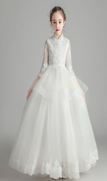 

lovely ivory sleeves applique beads girl039s pageant dresses flower girls039 dresses girls039 formal dress holiday dresse9150130, White;red