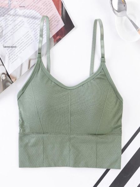 

thin sports underwear women039s shockproof running gathers shaping antidroop fitness bra bra vest traceless back yoga vest8620098
