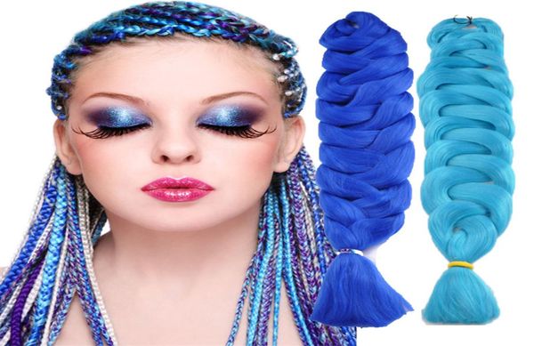 

whole xpression braid hair 82 inches 165g pack synthetic hair crochet braids single color premium ultra jumbo braid hair 1454268, Black