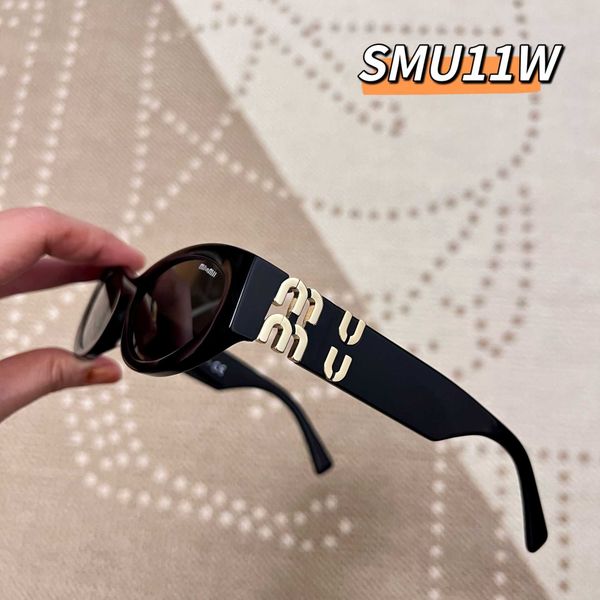 

23 new miu family high version cat eye high-end glasses women's sunglasses popular on internet the same model, White;black