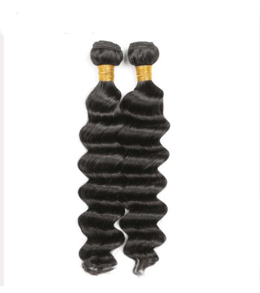 

malaysian loose deep wave virgin hair 2 bundles with 4x4 lace closure 3 pieceslot unprocessed human hair natural black color coar3519354, Black;brown