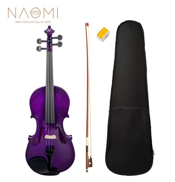 

naomi acoustic violin 44 full size violin fiddle solid wood violin for students beginners new6672535