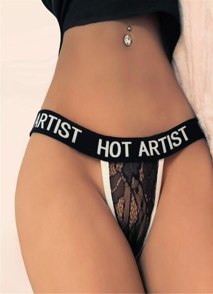 

fashion panties for women artist letters panty gstring thongs tback bikini briefs low waist elastic straps underwear s18207150, Red;black