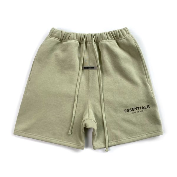 

sports short mens womens essentail shorts essen shorts cotton sports fashion short street style tide knee length essent shorts summer men, White;black