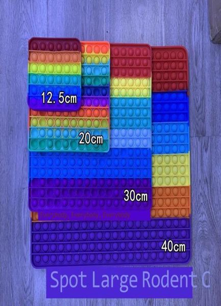 

12.5cm 20cm 30cm 40cm 50cm rainbow square bubbles popper board large jumbo size push pop poppers puzzle giant poo-its sensory finger2936082