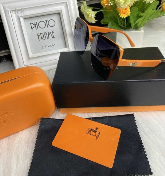 

sunglasses luxury womans sunglasses fashion mens sun glasses uv protection men designer eyeglass gradient metal hinge women spectacles boxhk, White;black