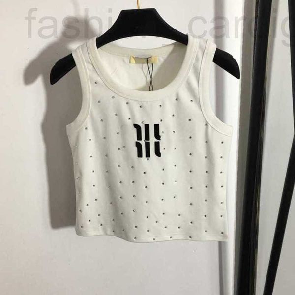 

camisoles & tanks designer 23ss brand womens vest drill letter versatile little short yoga clothes sports vests women clothing a1 18yy, Black;white
