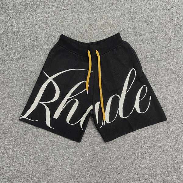 

rhude designer shorts mens fashion beach trousers sports fitness luxury shorts casual versatile quick drying breathable mesh shorts european, White;black