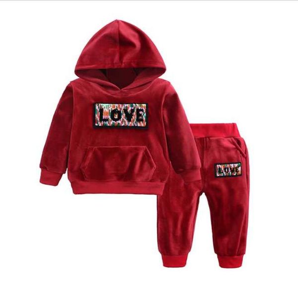 

b2 fashion kids tracksuits 2020 autumn children039s clothing sport suit print letter kids long sleeve jacket and pants8349775, White